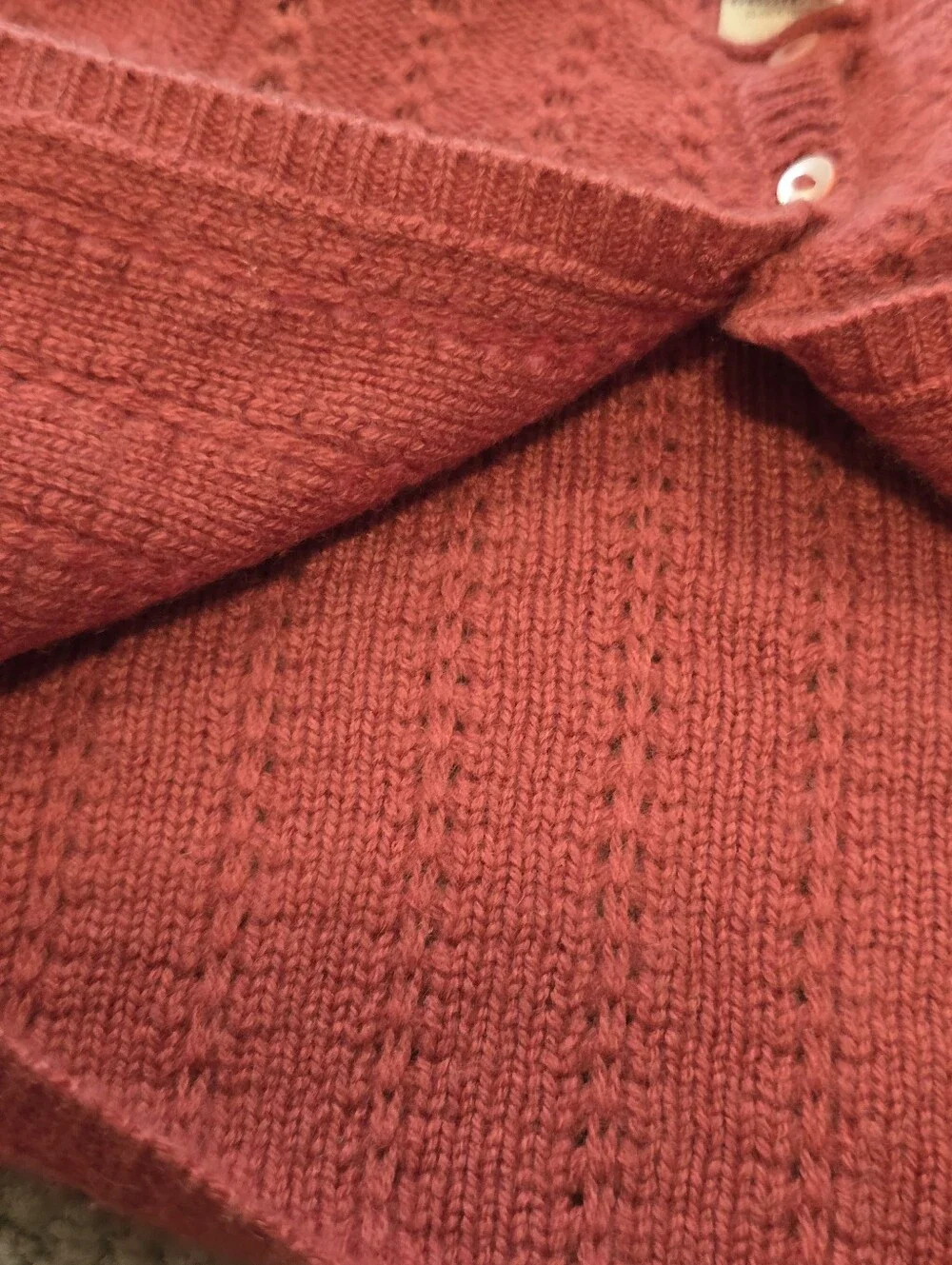 Bonpoint Cashmere Knit Baby Cardigan